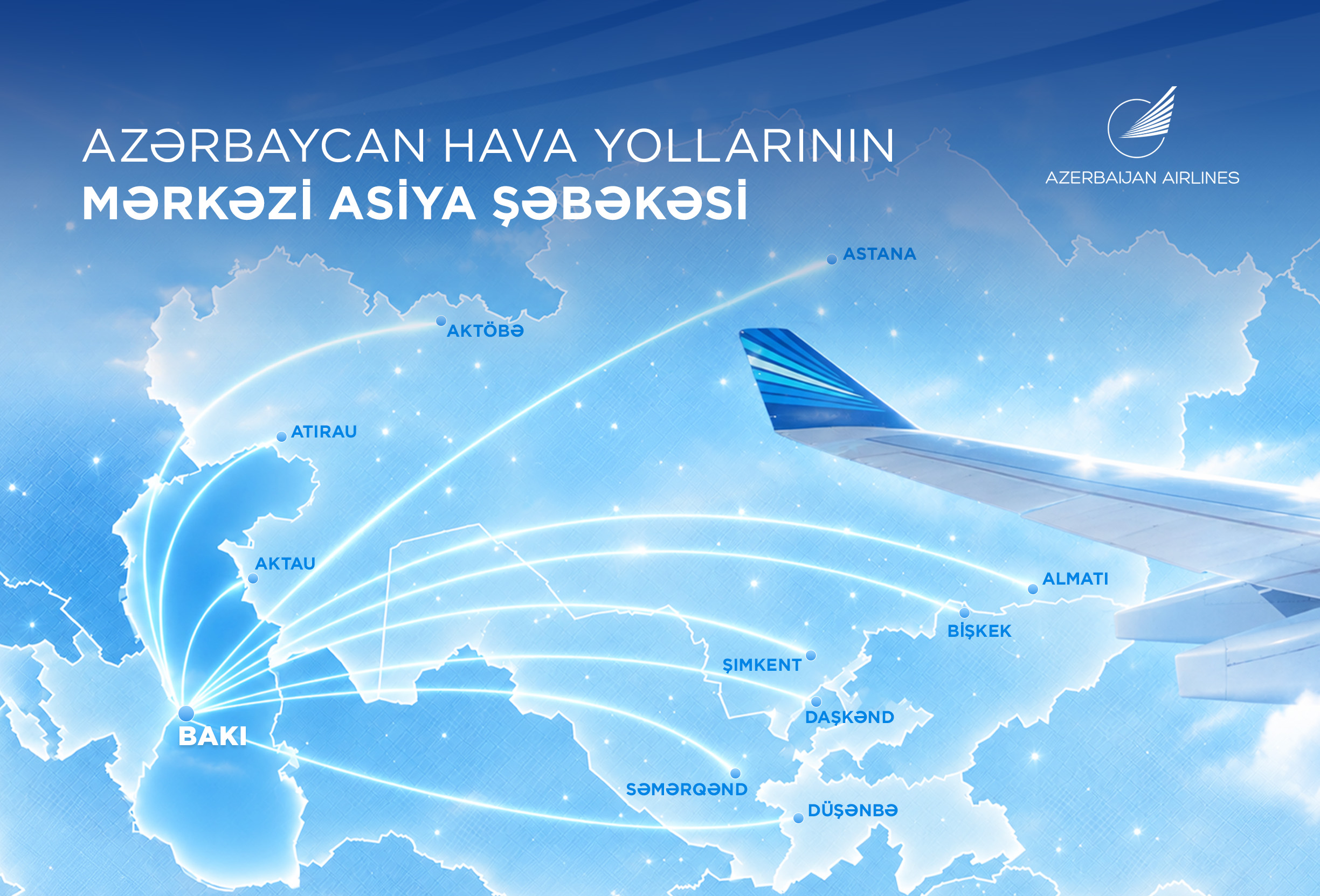 AZAL Mərkəzi Asiya üzrə üçüşlar şəbəkəsini genişləndirir