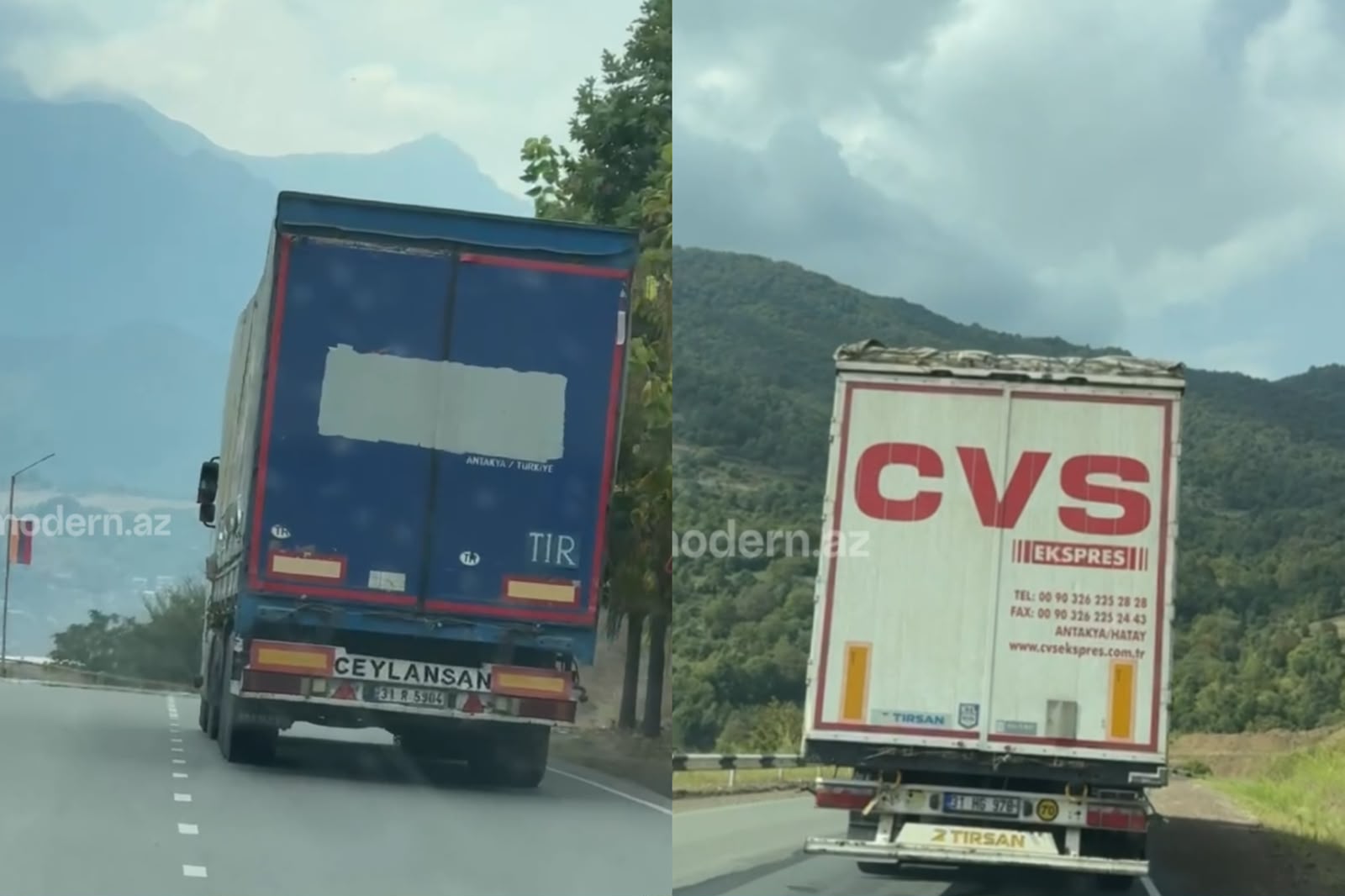Zengezur koridoru açıldı mı? - Gorus-Kafan yolunda Türk TIR'ları - GÖRÜNTÜ