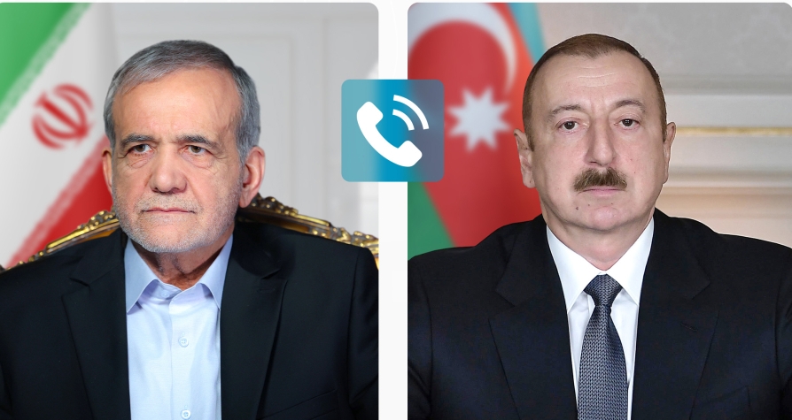 İlham Əliyev Məsud Pezeşkiana zəng edib
