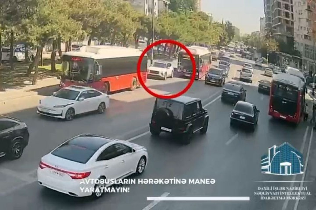 Avtobus zolağına girən sürücülərə ciddi xəbərdarlıq