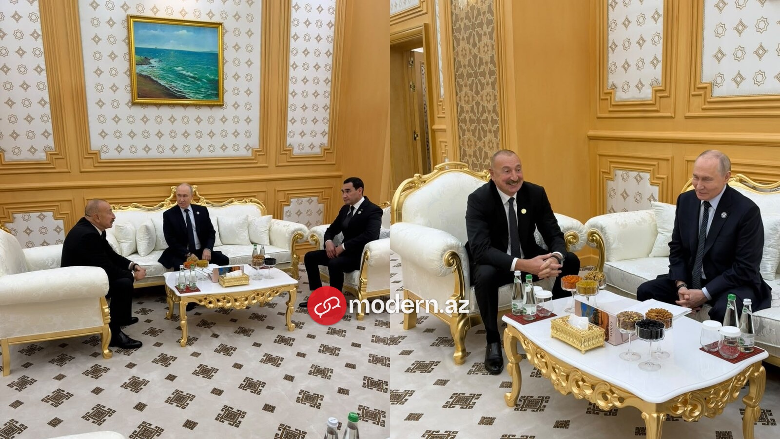 İlham Əliyev Putinlə söhbət edib - FOTO