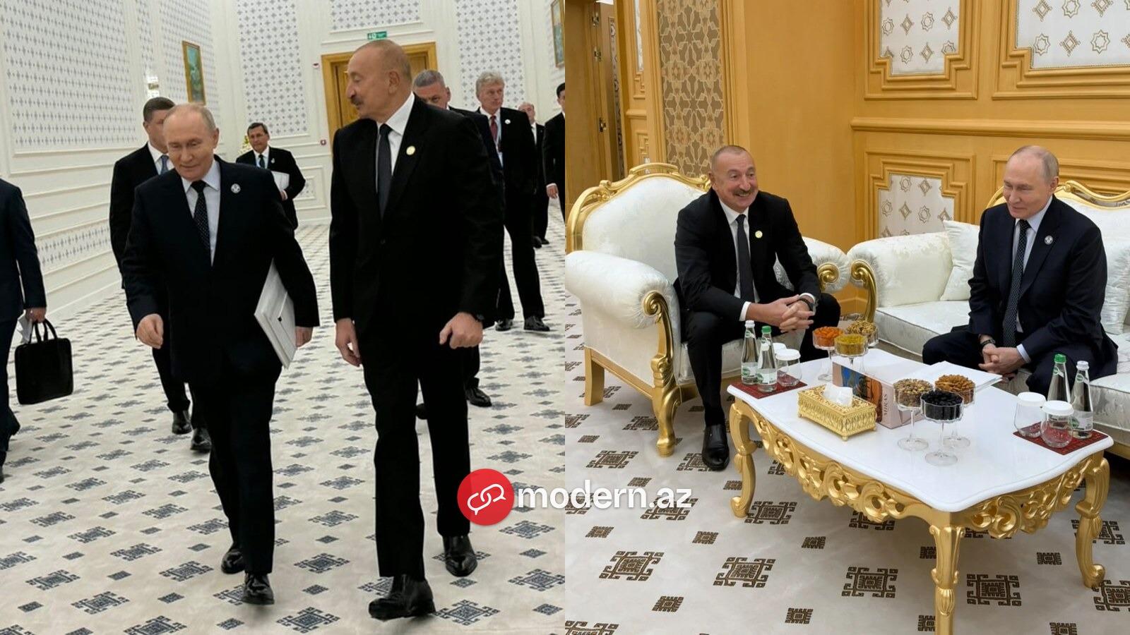 İlham Əliyev Putinlə söhbət edib - FOTO