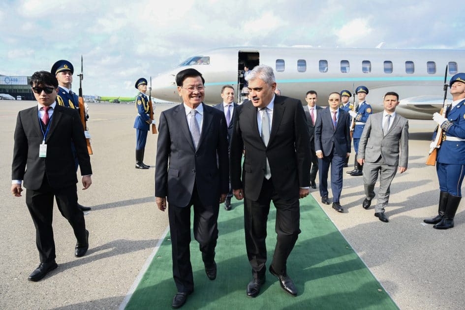 Laos Prezidenti Azərbaycana rəsmi səfər edib