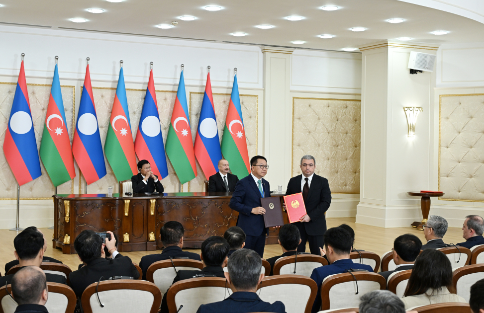 Azərbaycan ilə Laos arasında Birgə Bəyanat qəbul olunub - FOTOLAR