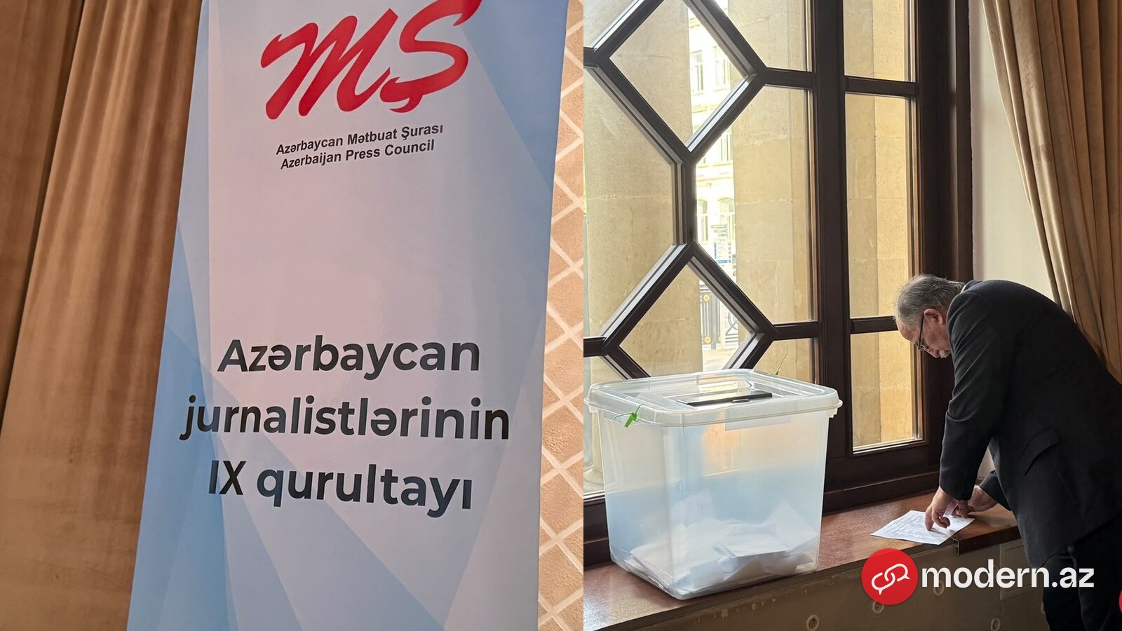 Jurnalistlərin IX qurultayının səsverməsindən – GÖRÜNTÜLƏR