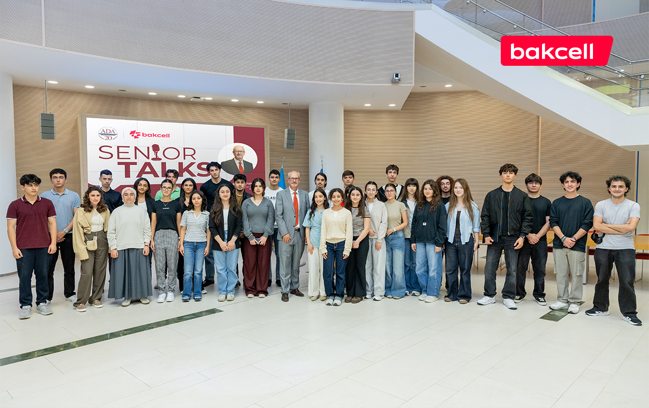 “Bakcell”in baş icraçı direktoru ADA Universitetinin tələbələri ilə görüşüb