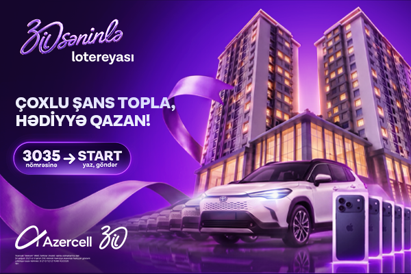 Azercell-in yubiley lotereyasında hər həftə 7 iPhone və bir Toyota Corolla Cross uduşa çıxarılır