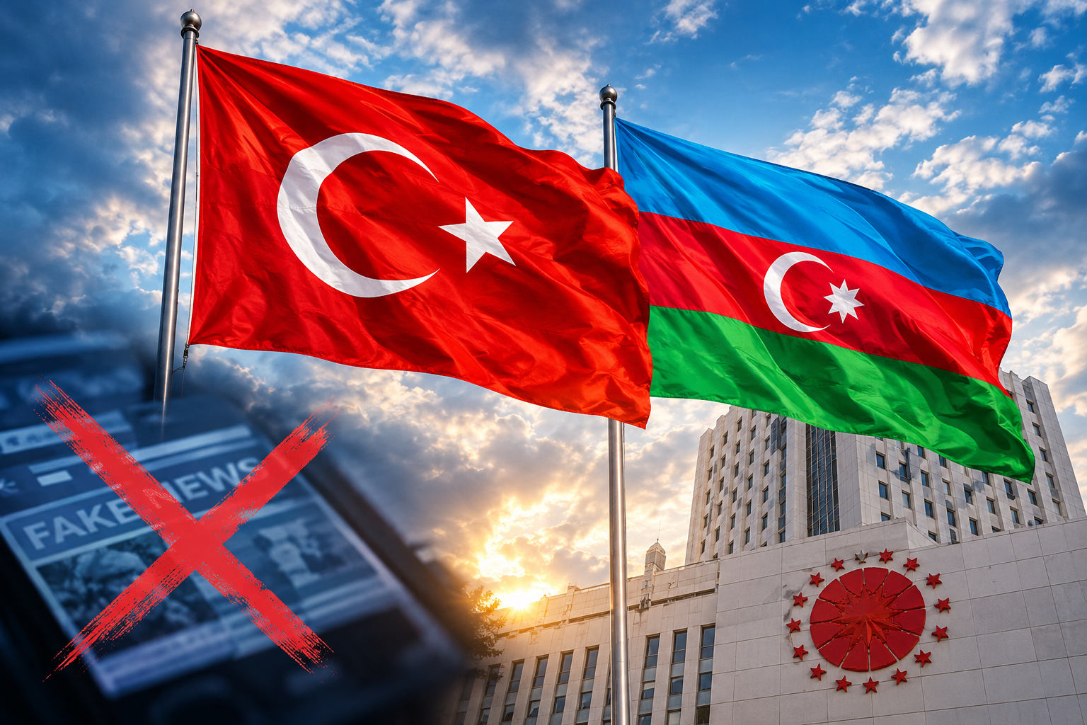 Azərbaycanda Türkiyə bayrağının endirilməsinə cəhd dezinformasiyadır