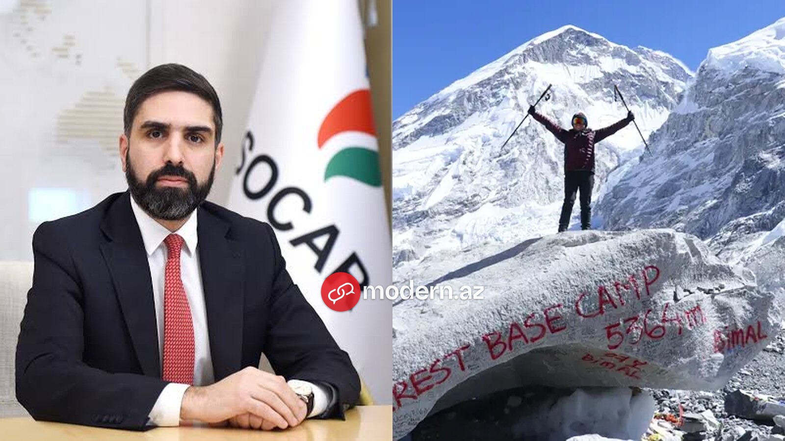 SOCAR prezidenti Rövşən Nəcəf Everestə qalxıb
