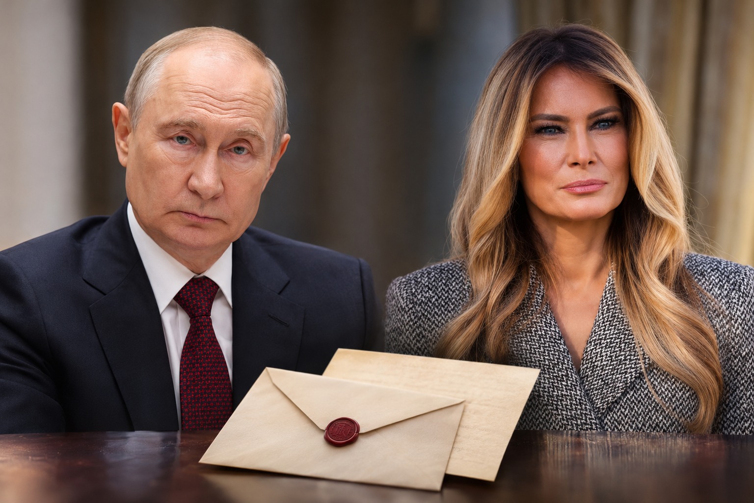 Putinin Melaniya Trampa yazdığı məktub açıqlanıb