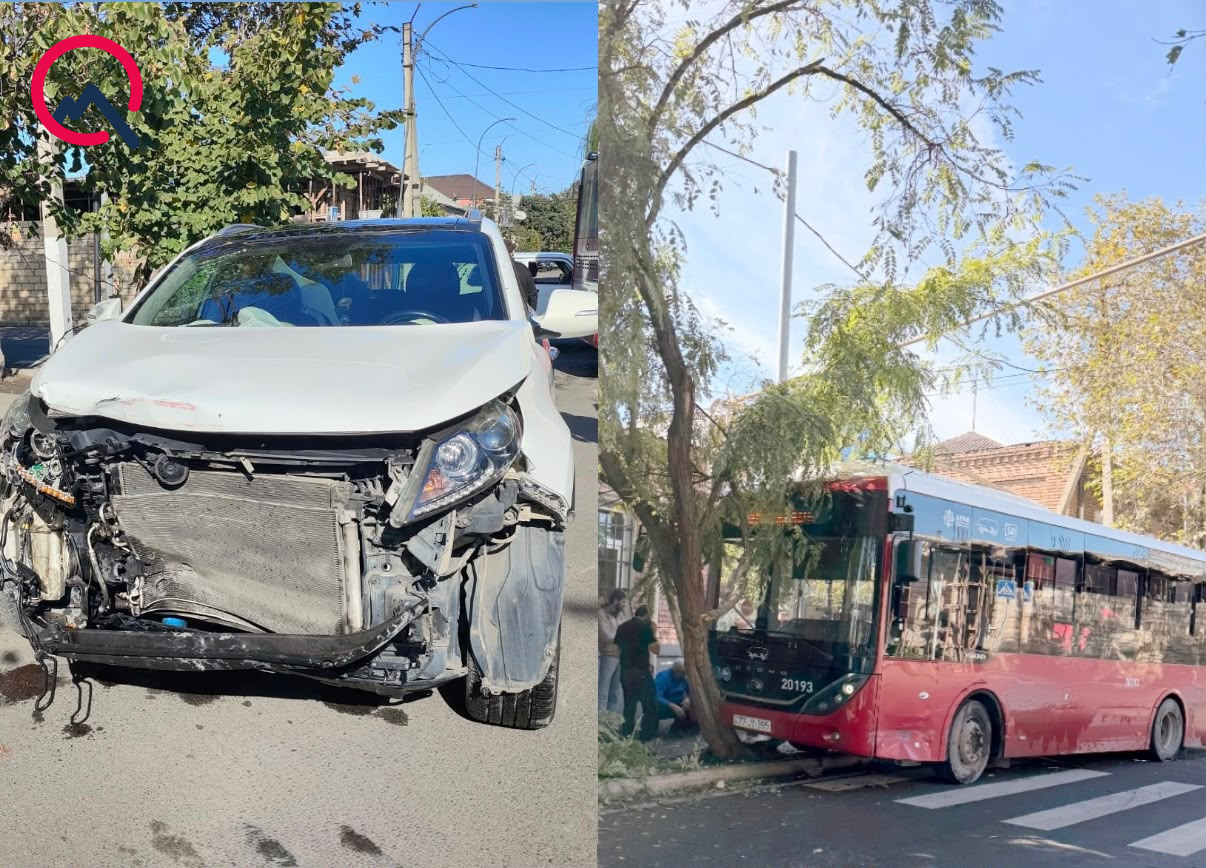 Gəncədə “Baku Bus” qəza törətdi