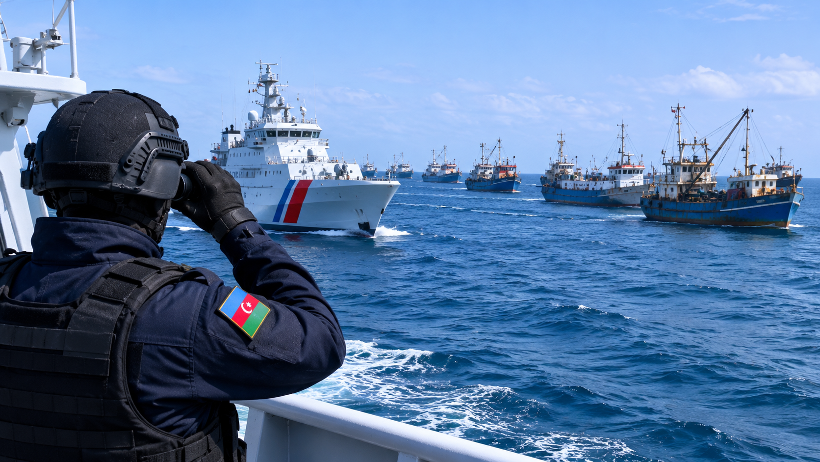 Operation in the Caspian, 44 ships detained