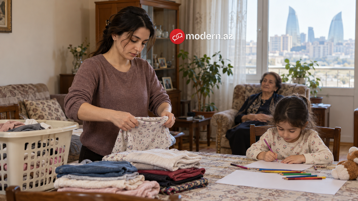 Azərbaycanda yarım milyondan çox qadın ailə qayğılarına görə işləmir
